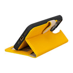 Gelbe Magnetische Lederhülle für iPhone 15 Pro Max (6,7 Zoll)
