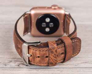 Leder Antik Braun Band für die Apple Watch