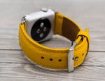 Leder Gelb Band für Apple Watch