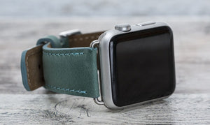 Leder Meergrün Band für Apple Watch