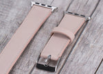 Leder Nude Rosa Double Tour Band für Apple Watch
