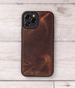 Antik Braun Magnetische Ledertasche für iPhone 12 Pro MAX (6,7 Zoll)