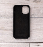 Schwarz Magnetische Ledertasche für iPhone 12 Mini (5,4 Zoll)