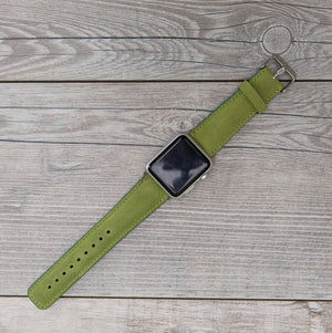 Leder Grünes Band für Apple Watch